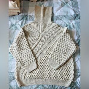 Topshop Cream Cowl Neck Sweater